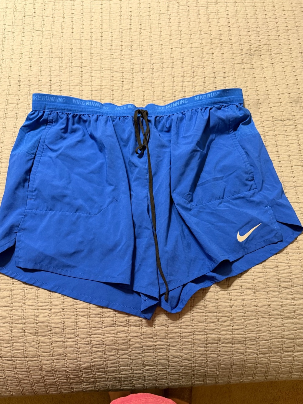 Nike Men XXL 5" Stride Dri-FIT Brief-Lined Running Shorts Blue